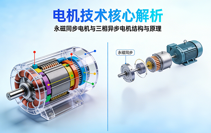 永磁同步电机和三相异步电机有何区别？